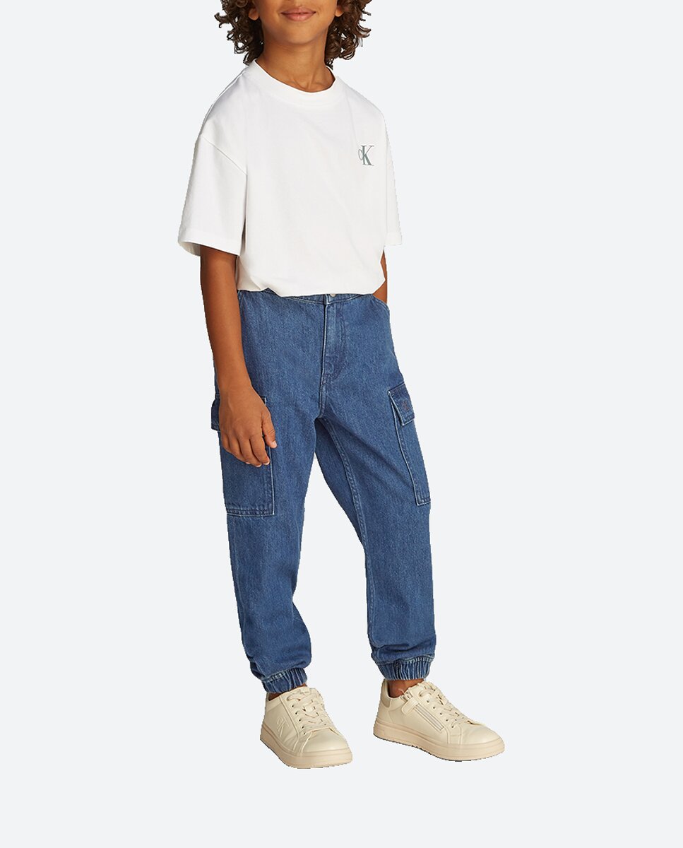 Imagen 0 de Pantalón vaquero de niño con bolsillos cargo