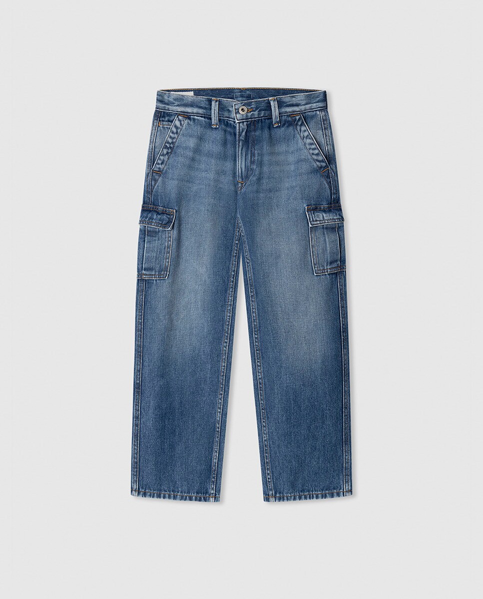 Imagen 0 de Pantalón vaquero de niño Loose Denim Cargo