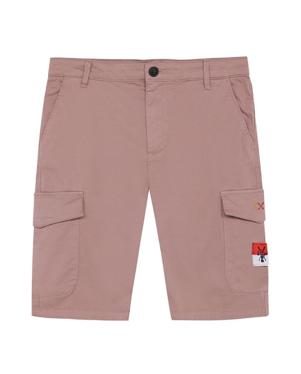 Imagen 0 de Bermuda de niño patch cargo oscuro