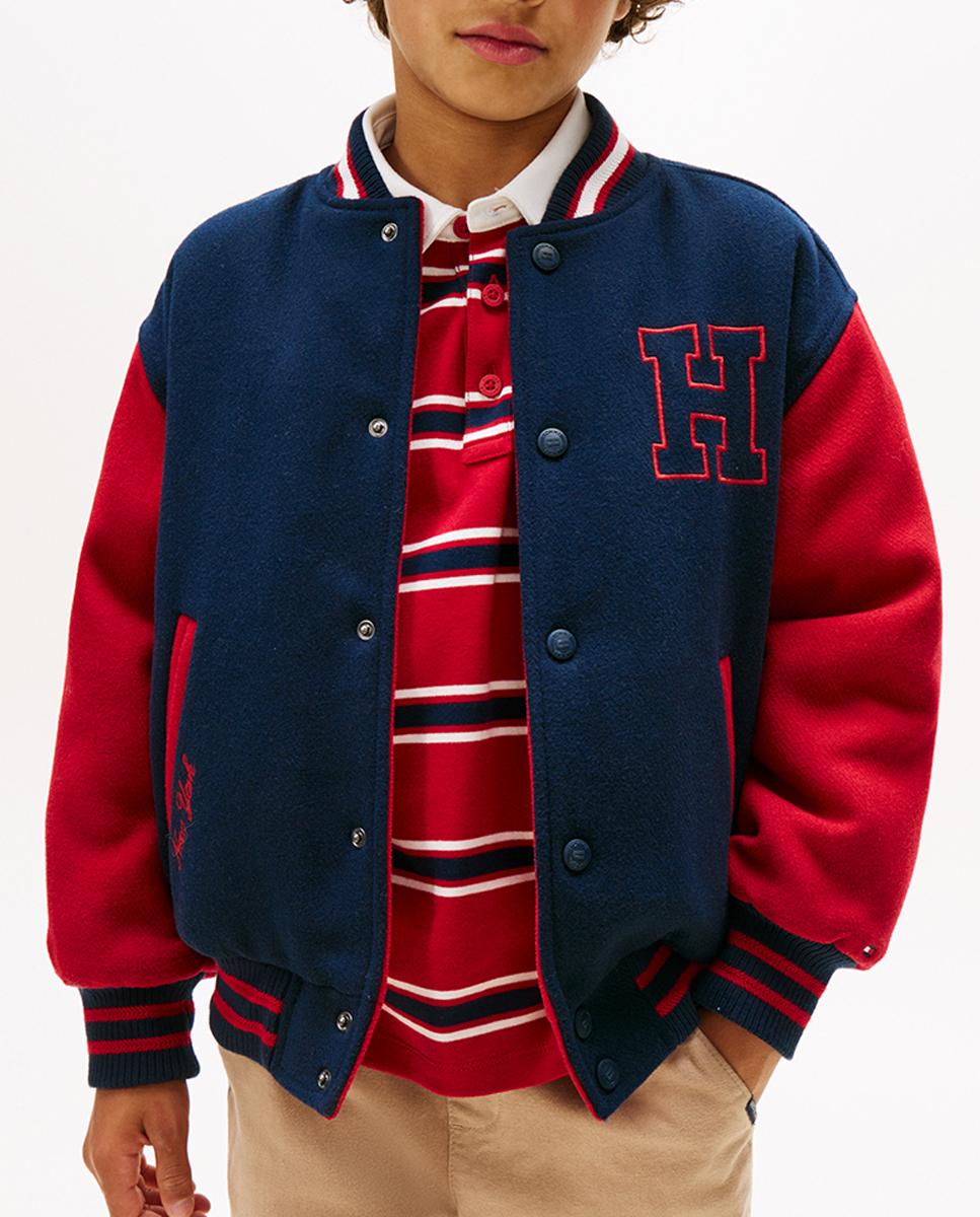 Imagen 0 de Cazadora de niño estilo bomber reversible de inspiración Varsity