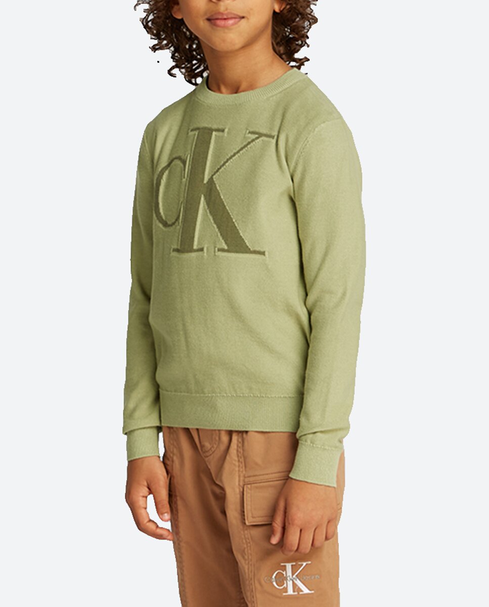 Imagen 0 de Jersey de niño cuello redondo con monograma