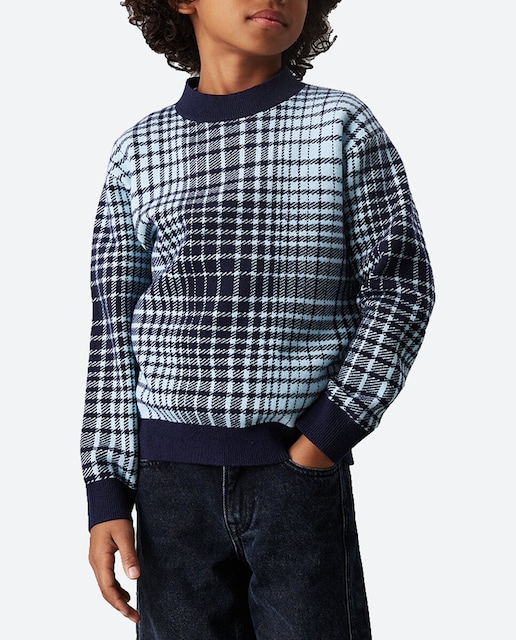 Imagen 0 de Jersey de niño cuello redondo de cuadros