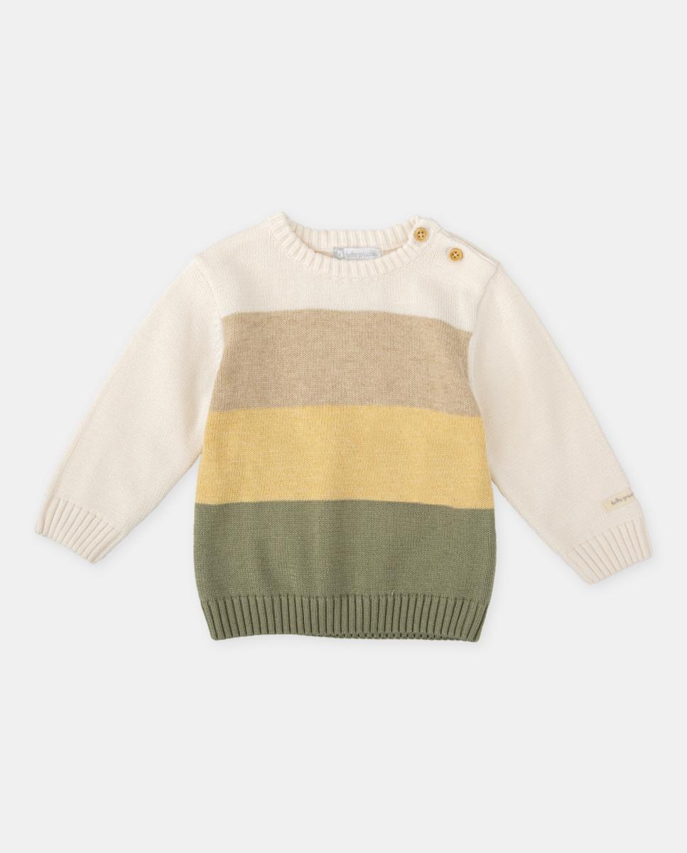Imagen 0 de Jersey de tricot combinado