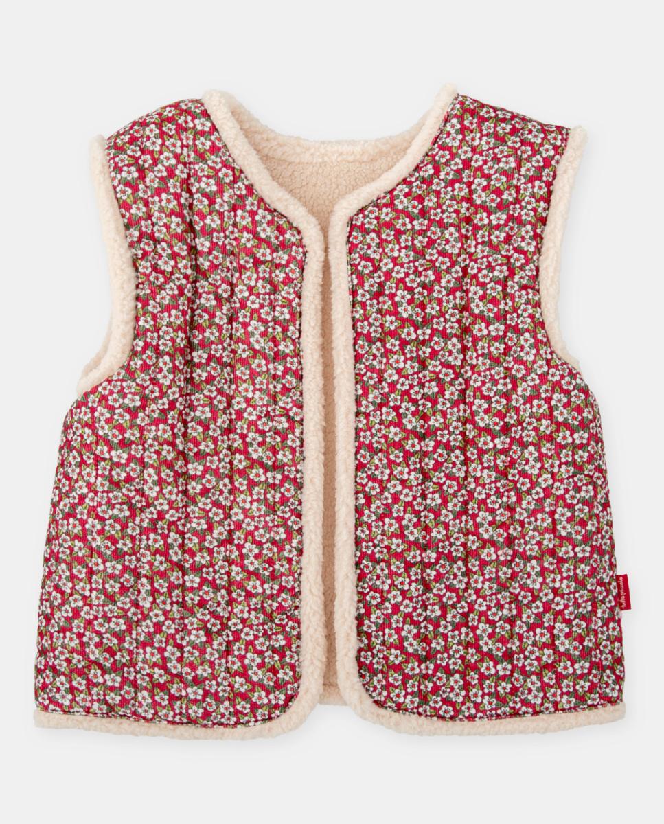 Imagen 0 de Chaleco con estampado floral reversible