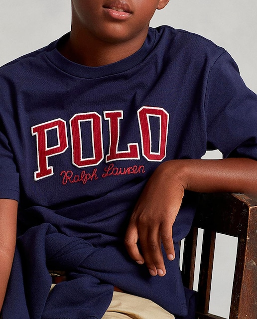 Imagen 0 de Camiseta de niño en azul con logo