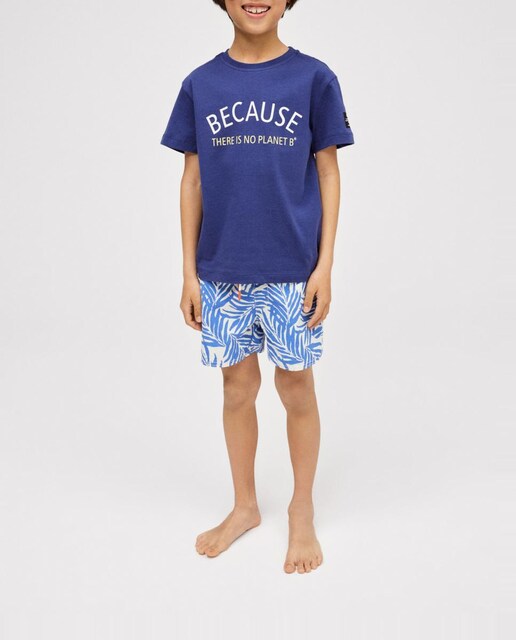 Imagen 0 de Camiseta niño manga corta con frase en pecho