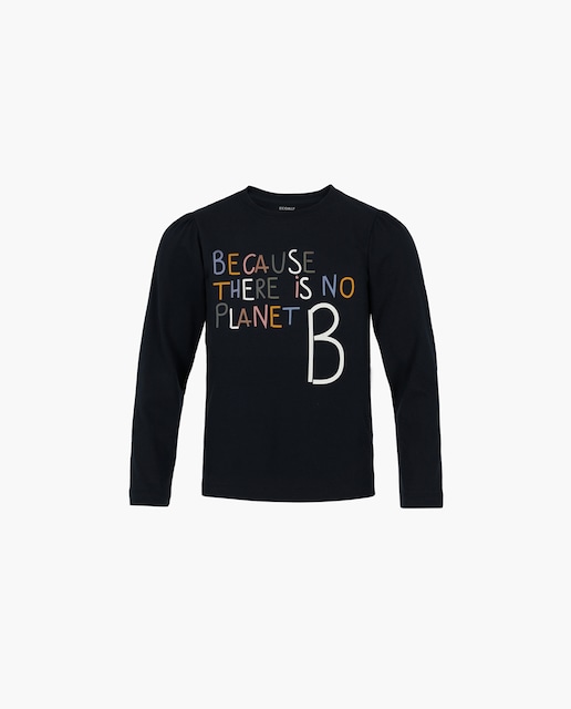 Imagen 0 de Camiseta de niña manga abullonada y texto frontal