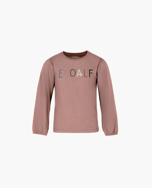 Imagen 0 de Camiseta de niña manga abullonada y logo frontal