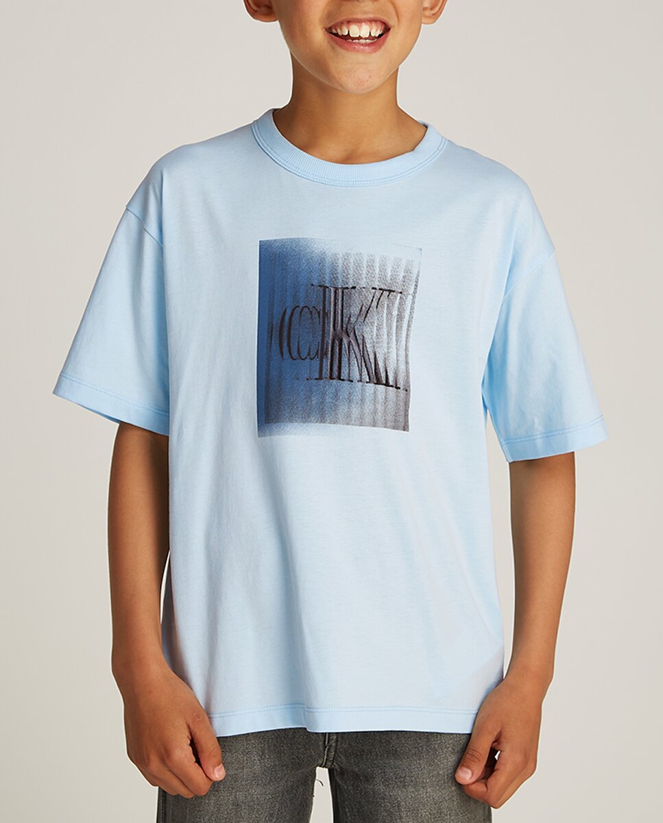 Imagen 0 de Camiseta de niño manga corta con monograma