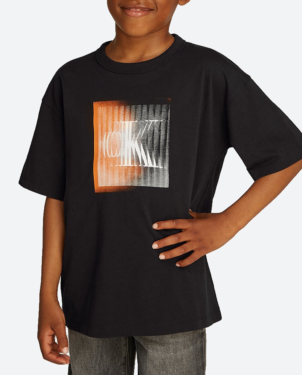 Imagen 0 de Camiseta de niño manga corta con monograma