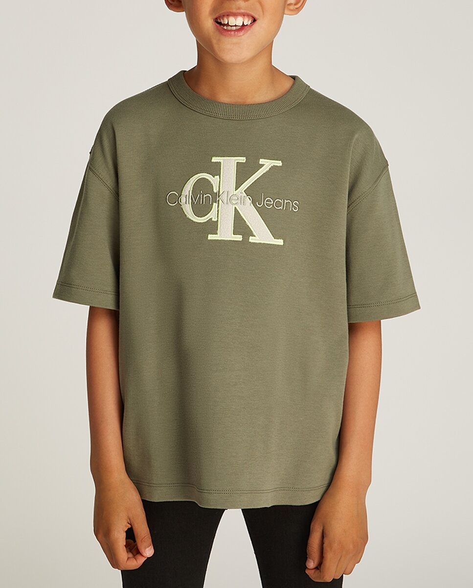 Imagen 0 de Camiseta de niño manga corta con monograma