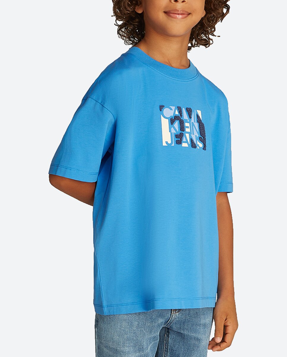 Imagen 0 de Camiseta de niño manga corta con logo estampado