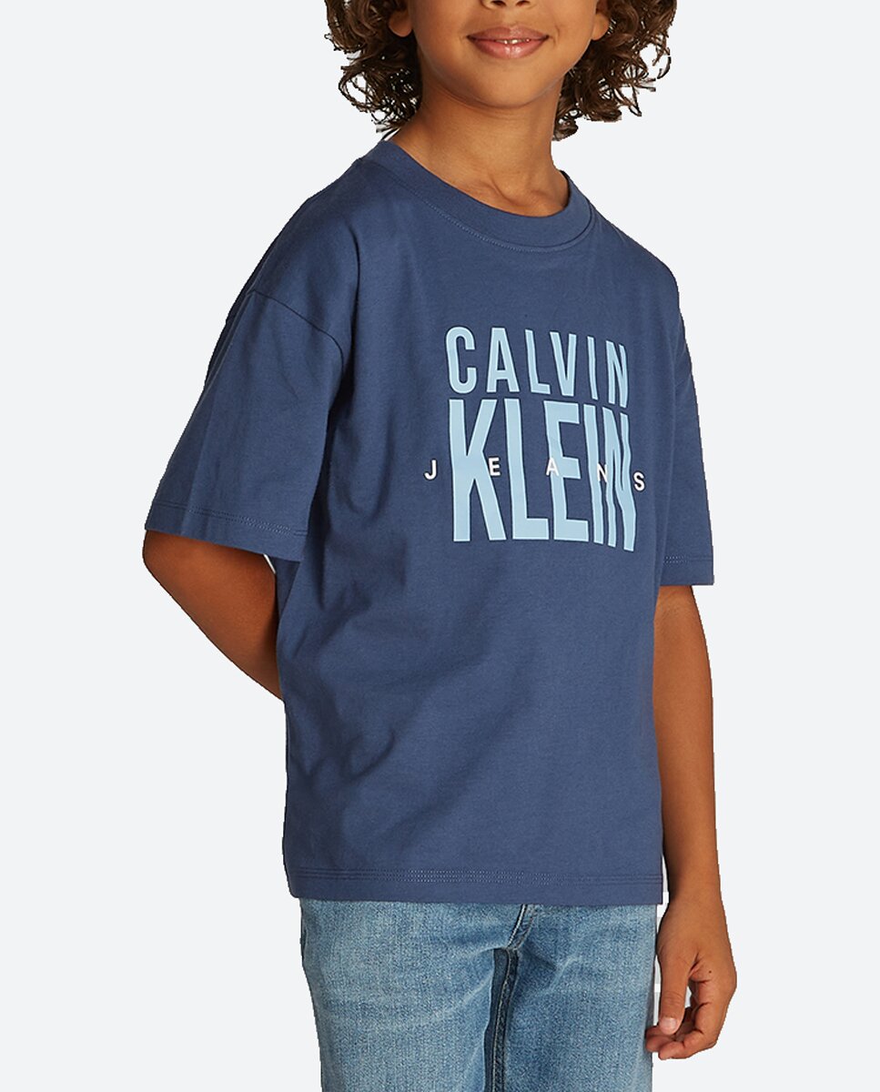Imagen 0 de Camiseta de niño manga corta con logo estampado