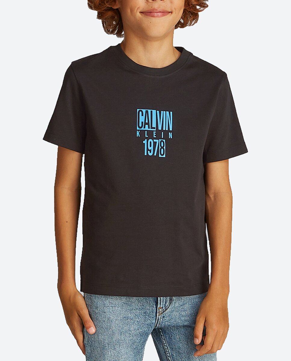 Imagen 0 de Camiseta de niño manga corta con logo estampado
