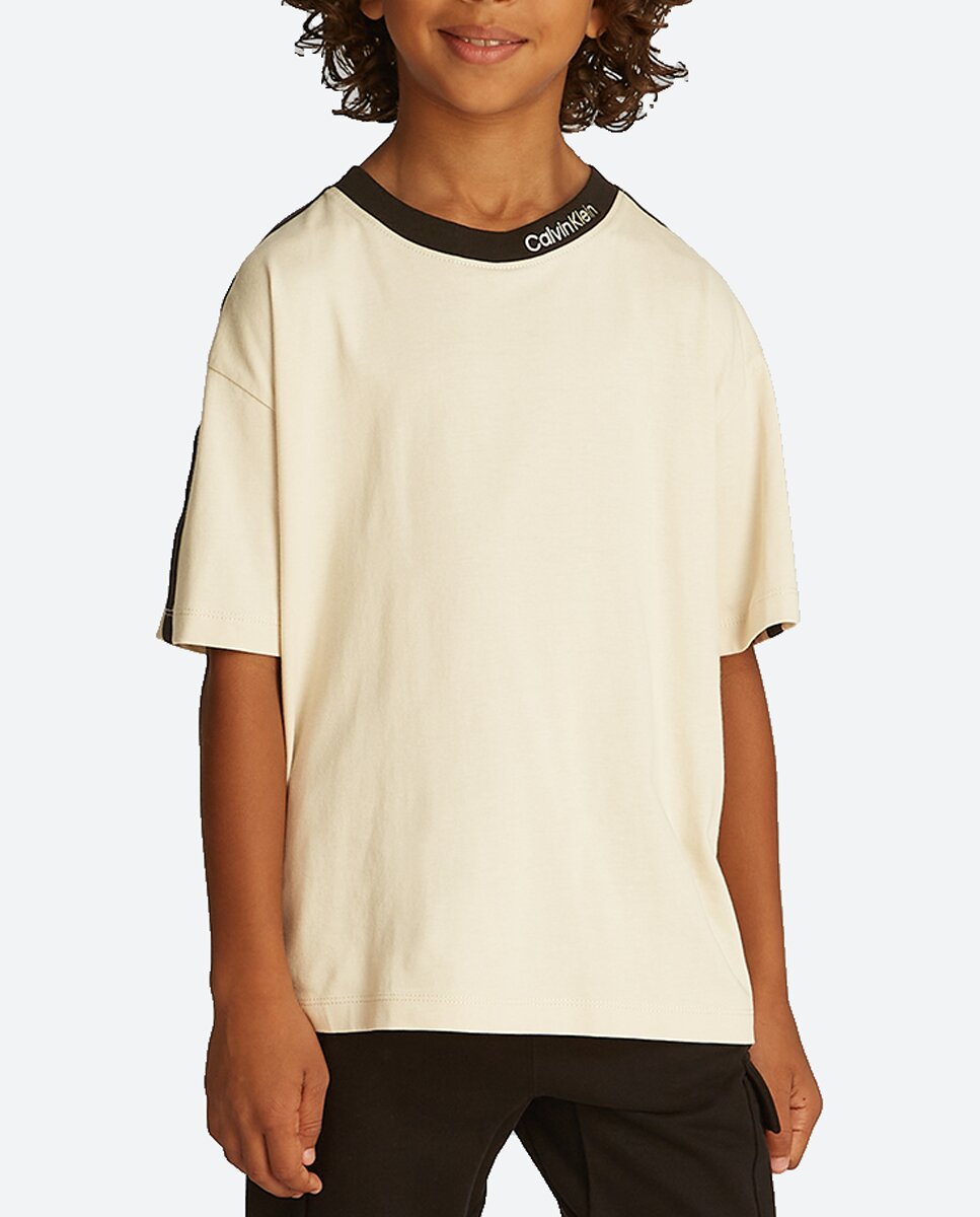 Imagen 0 de Camiseta de niño manga corta con cinta deportiva