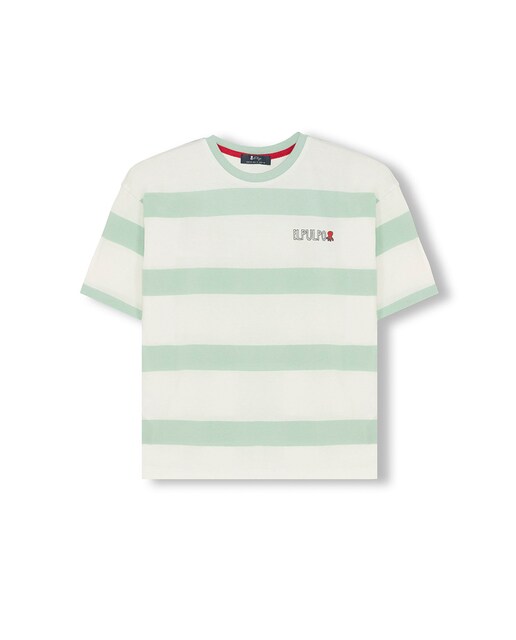 Imagen 0 de Camiseta niño Oversize rayas manga corta
