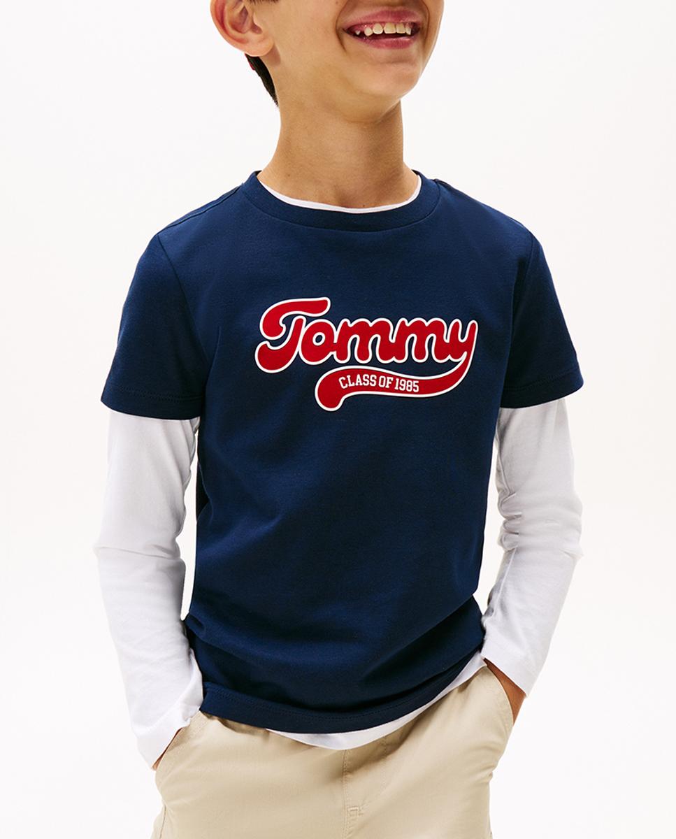 Imagen 0 de Camiseta de manga corta de niño con logo Varsity