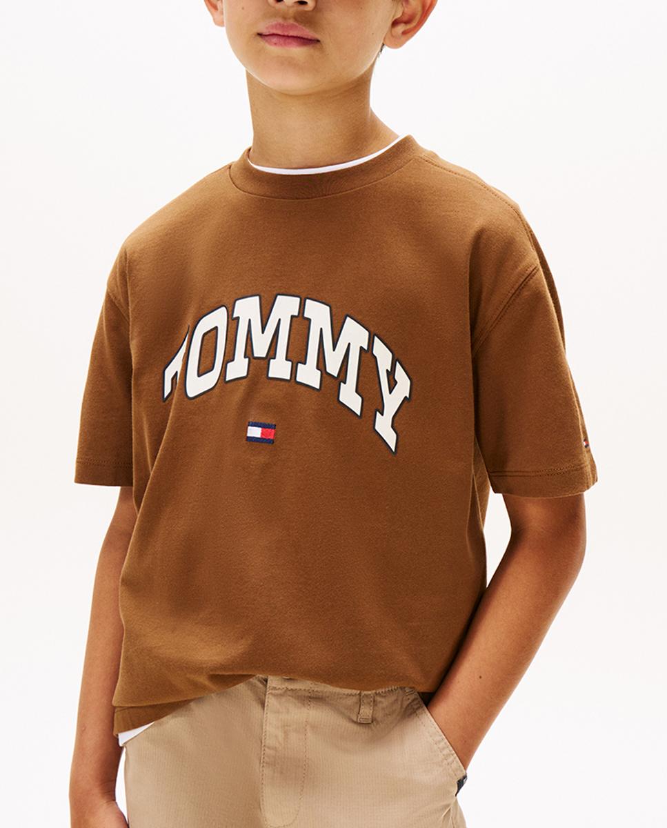 Imagen 0 de Camiseta de manga corta de niño con logo frontal Varsity