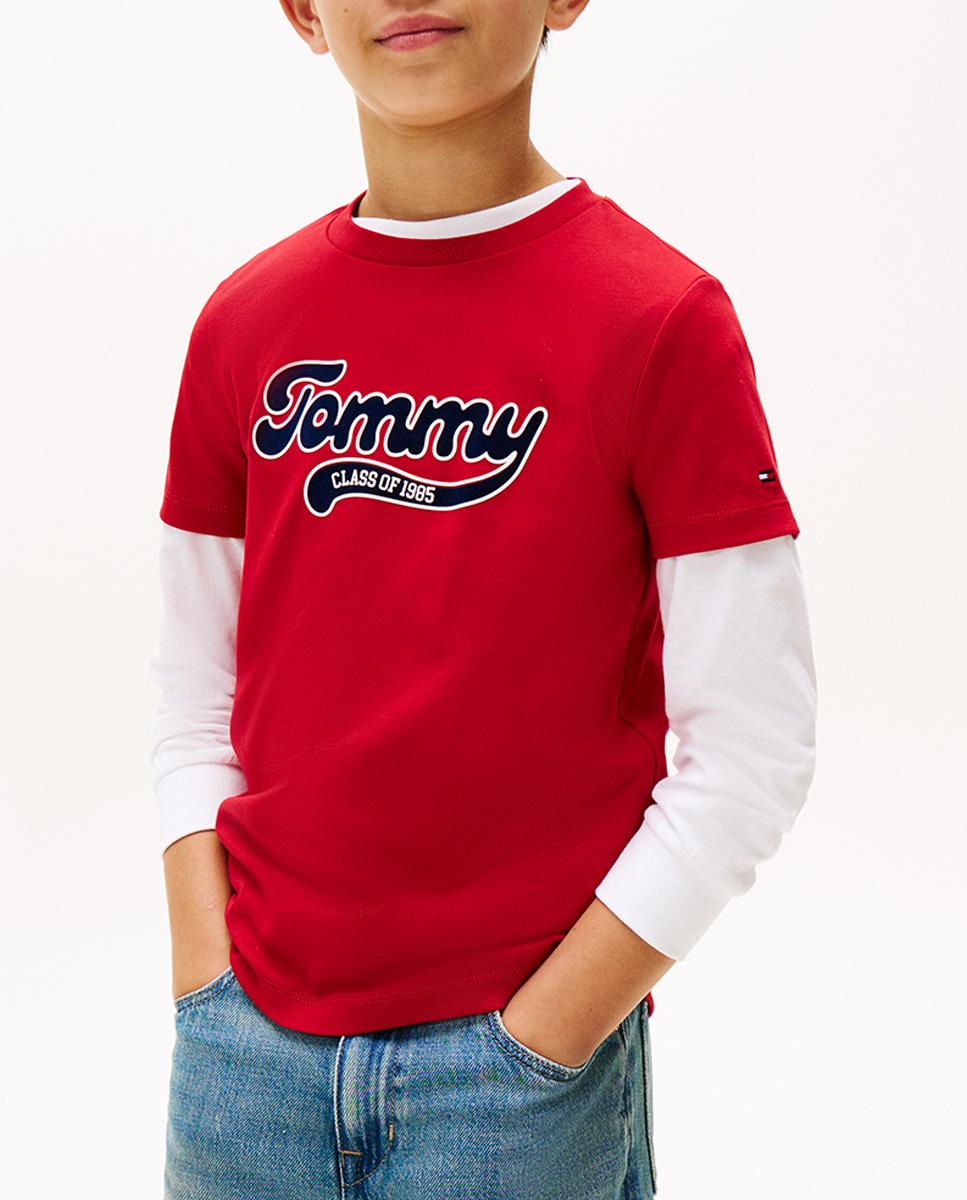 Imagen 0 de Camiseta de manga corta de niño con logo Varsity