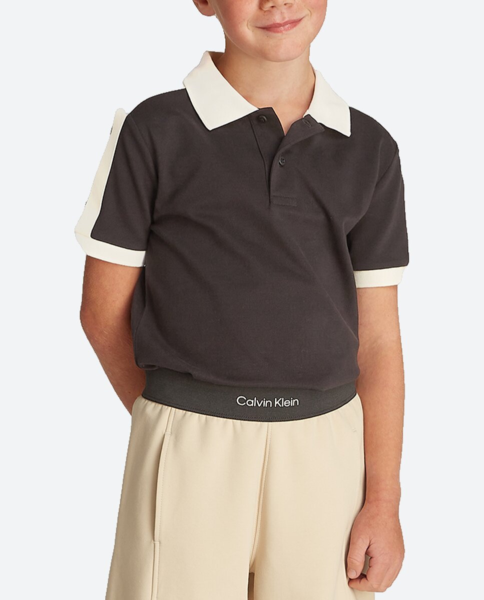 Imagen 0 de Polo de niño manga corta con cinta deportiva