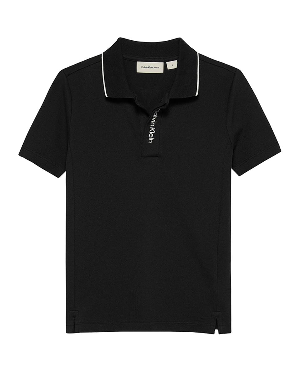 Imagen 0 de Polo de niño con cuello en contraste