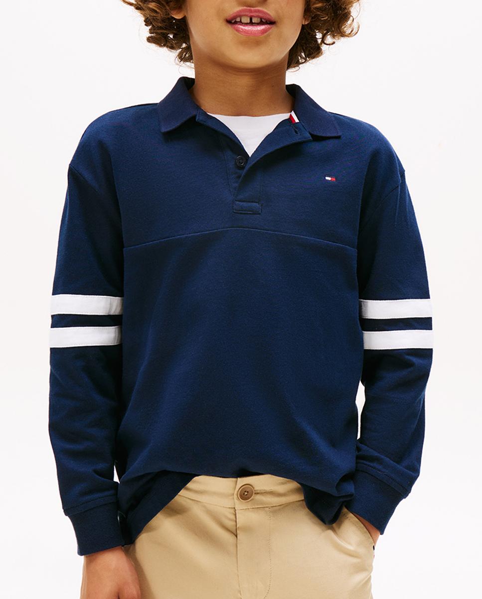 Imagen 0 de Polo de niño de manga larga con logo en la espalda