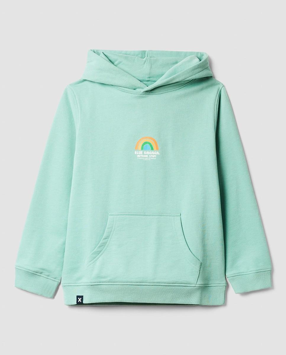 Imagen 0 de Hoodie con print delantero y trasero de niño