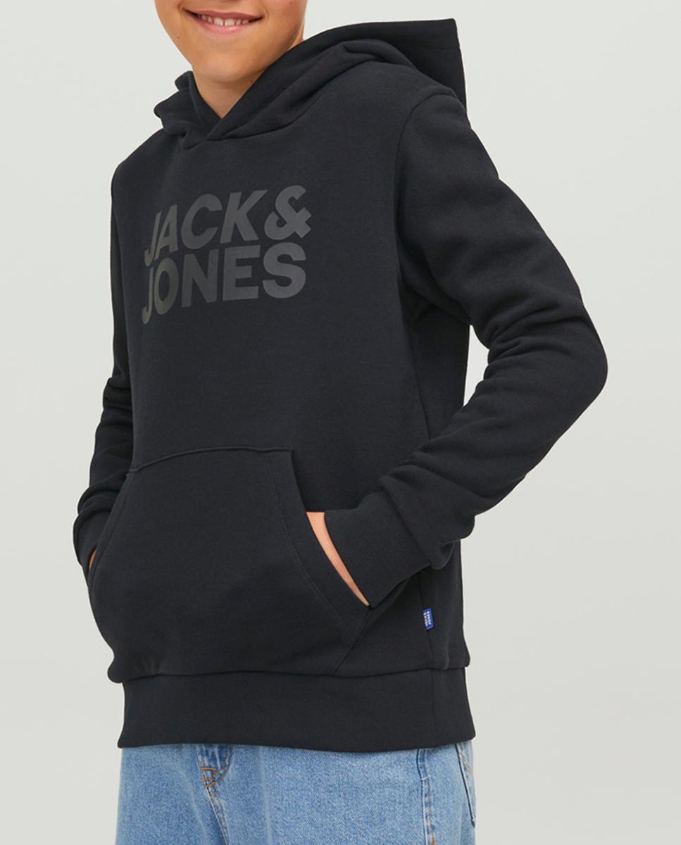 Imagen 0 de Sudadera de niño en negro con capucha