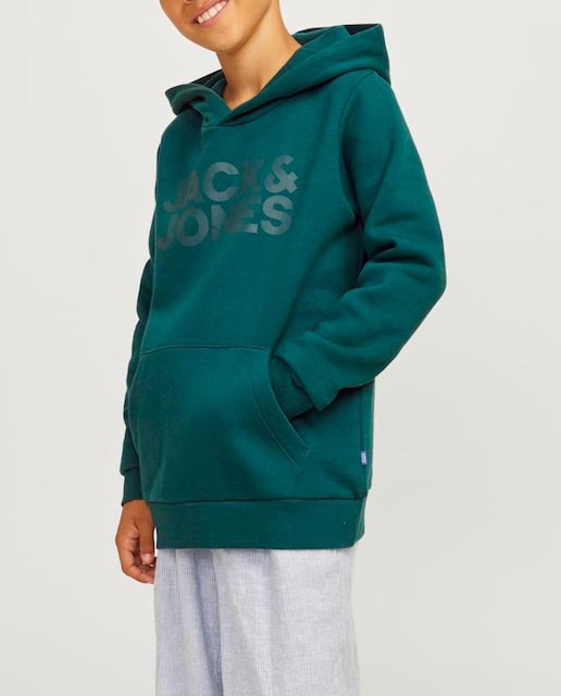 Imagen 0 de Sudadera de niño con capucha y logo frontal