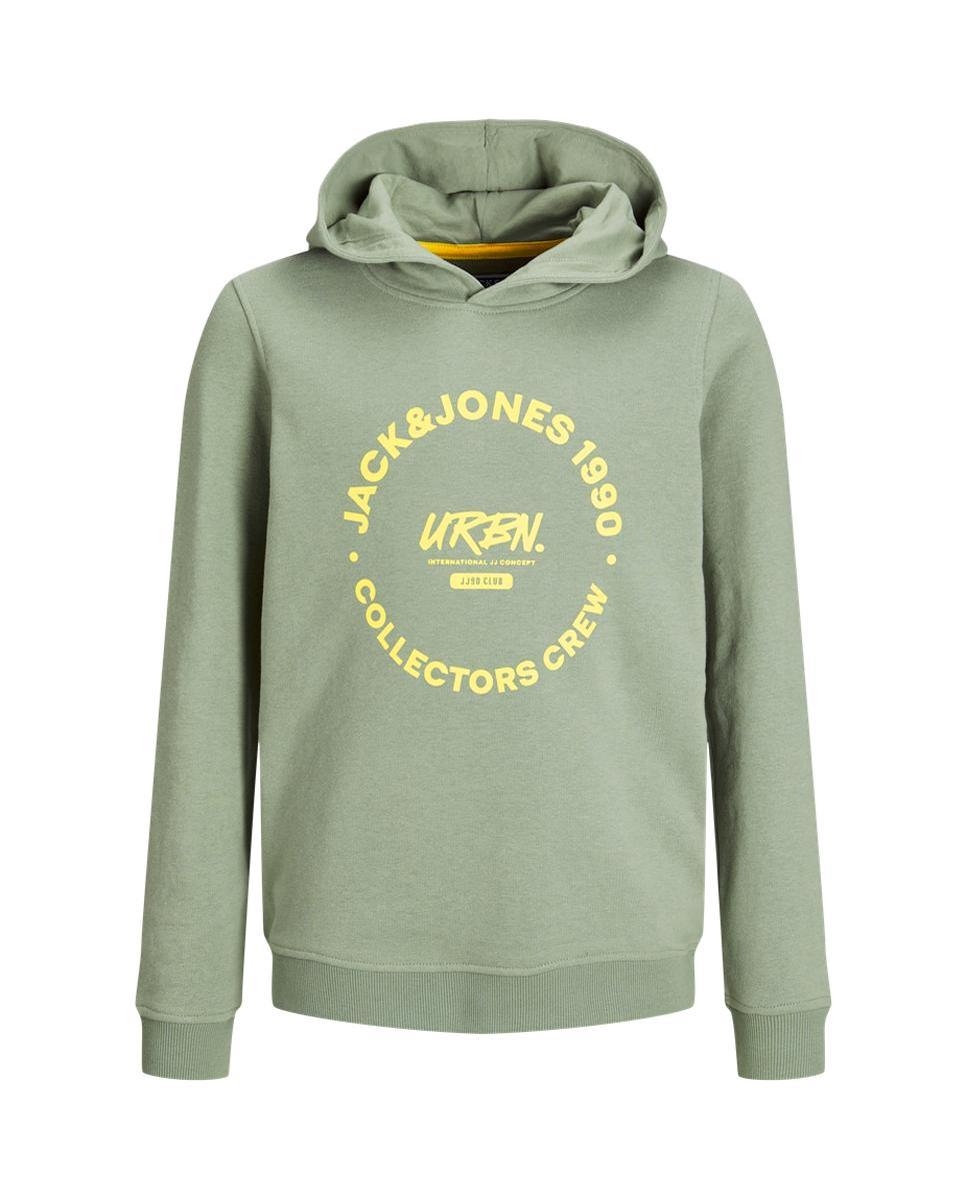 Imagen 0 de Sudadera de niño con capucha y logo frontal