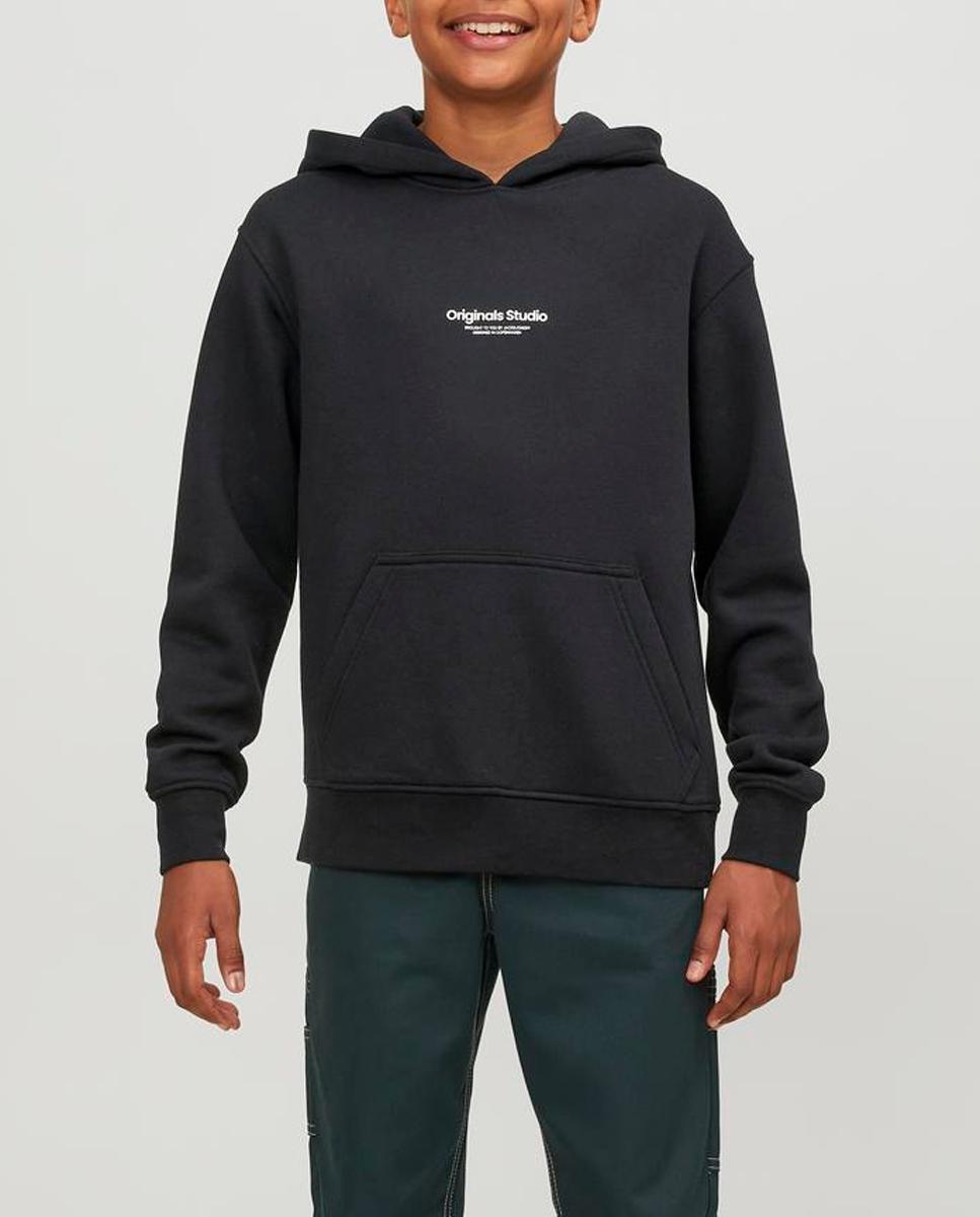 Imagen 0 de Sudadera de niño con capucha y letras en frontal