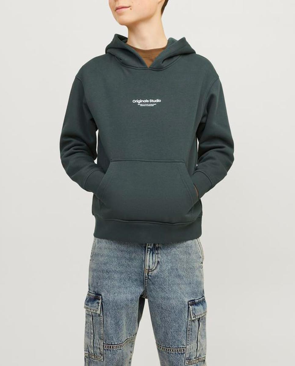 Imagen 0 de Sudadera de niño con capucha y letras en frontal
