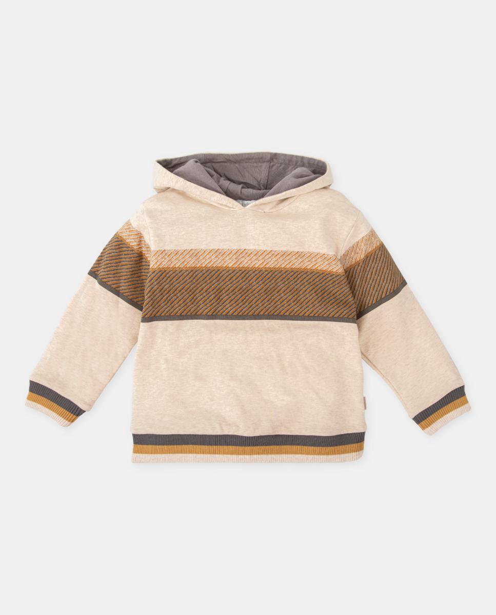 Imagen 0 de Sudadera a rayas con capucha