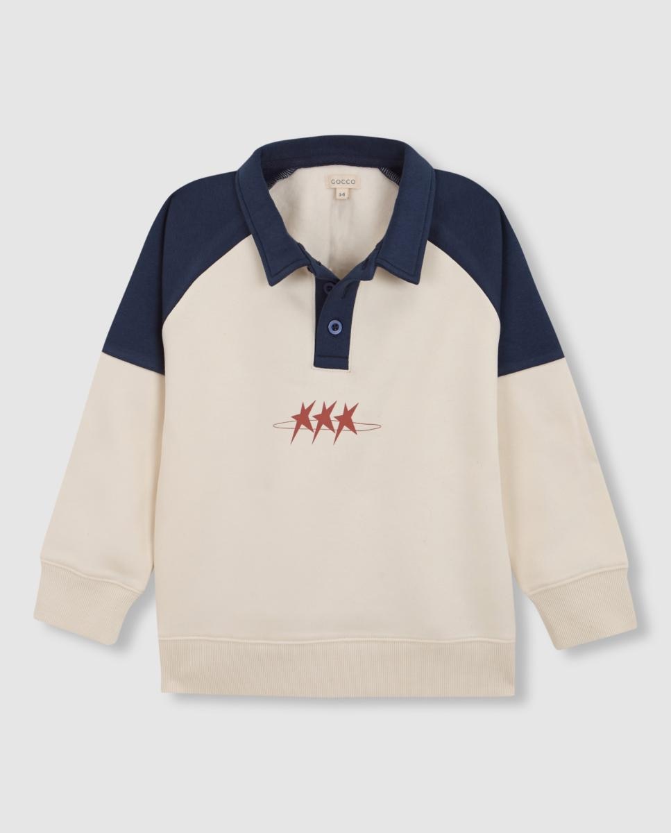 Imagen 0 de Sudadera Ranglan Contraste Y  Print