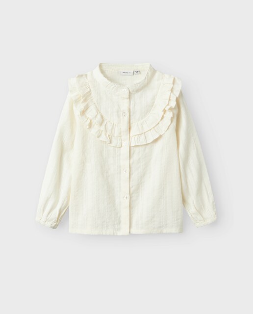 Imagen 0 de Blusa de manga larga con detalle de volante