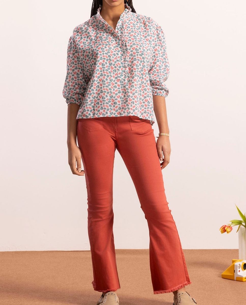 Imagen 0 de Camisa de niña teen polera flores