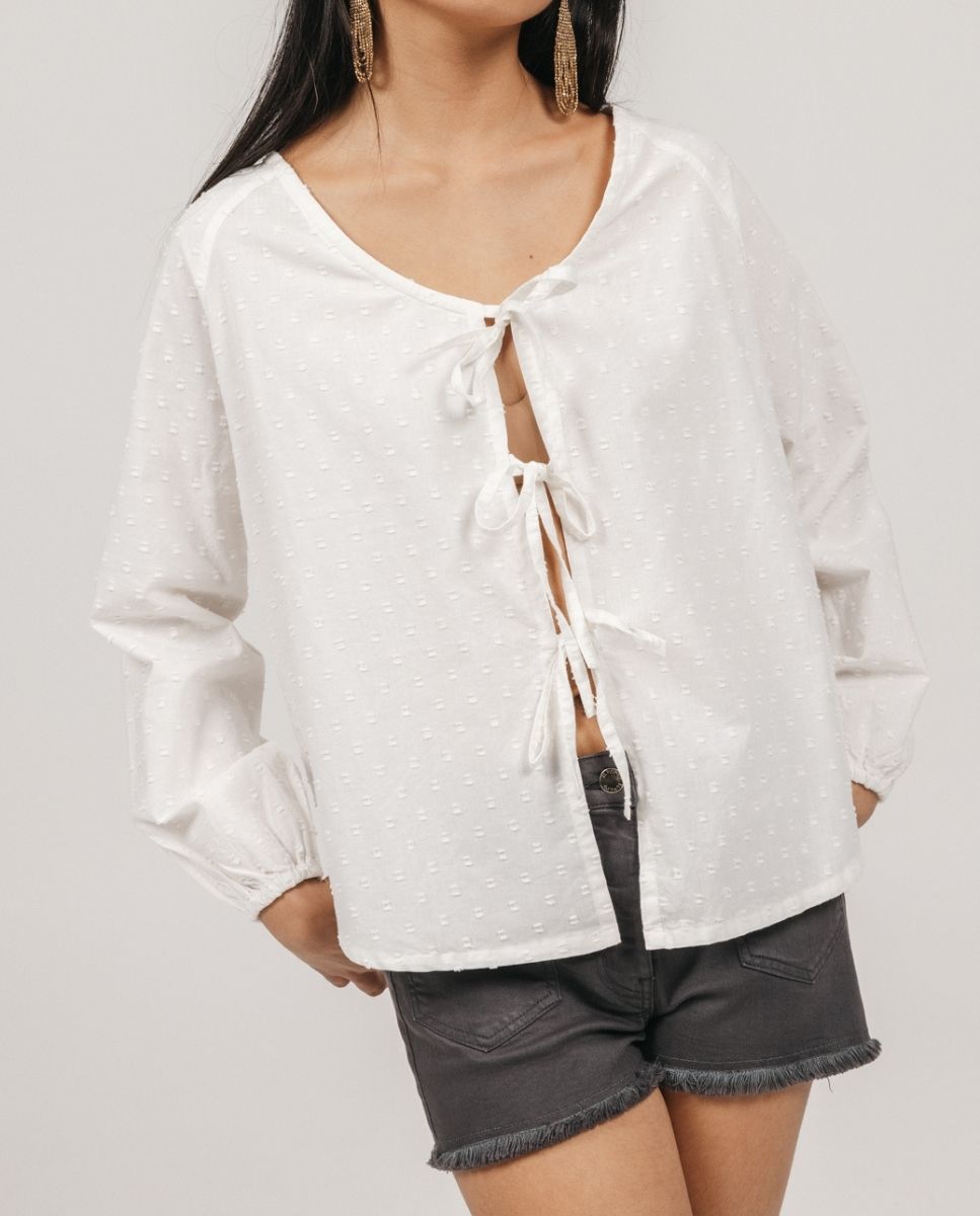 Imagen 0 de Blusa de niña teen lazada plumeti