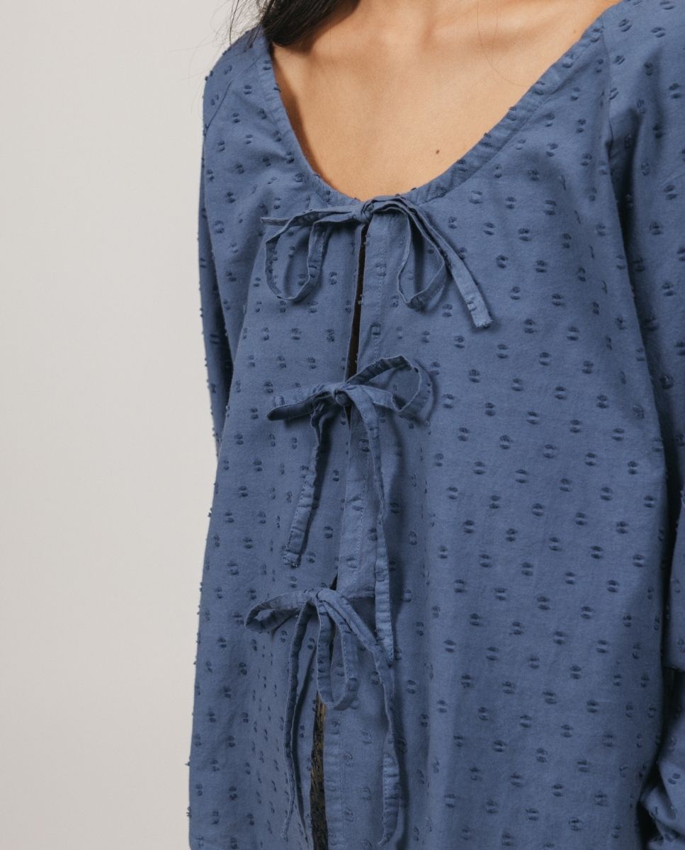 Imagen 0 de Blusa de niña teen lazada plumeti