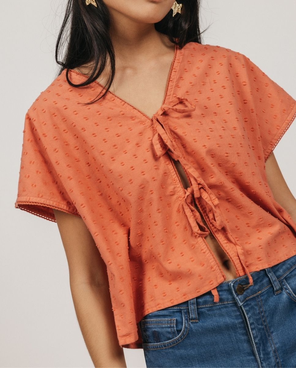 Imagen 0 de Blusa de niña teen lazada plumeti
