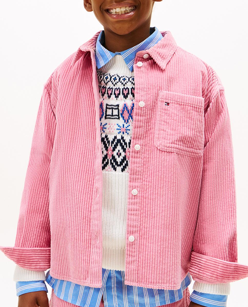 Imagen 0 de Sobrecamisa de pana de niña con bolsillo