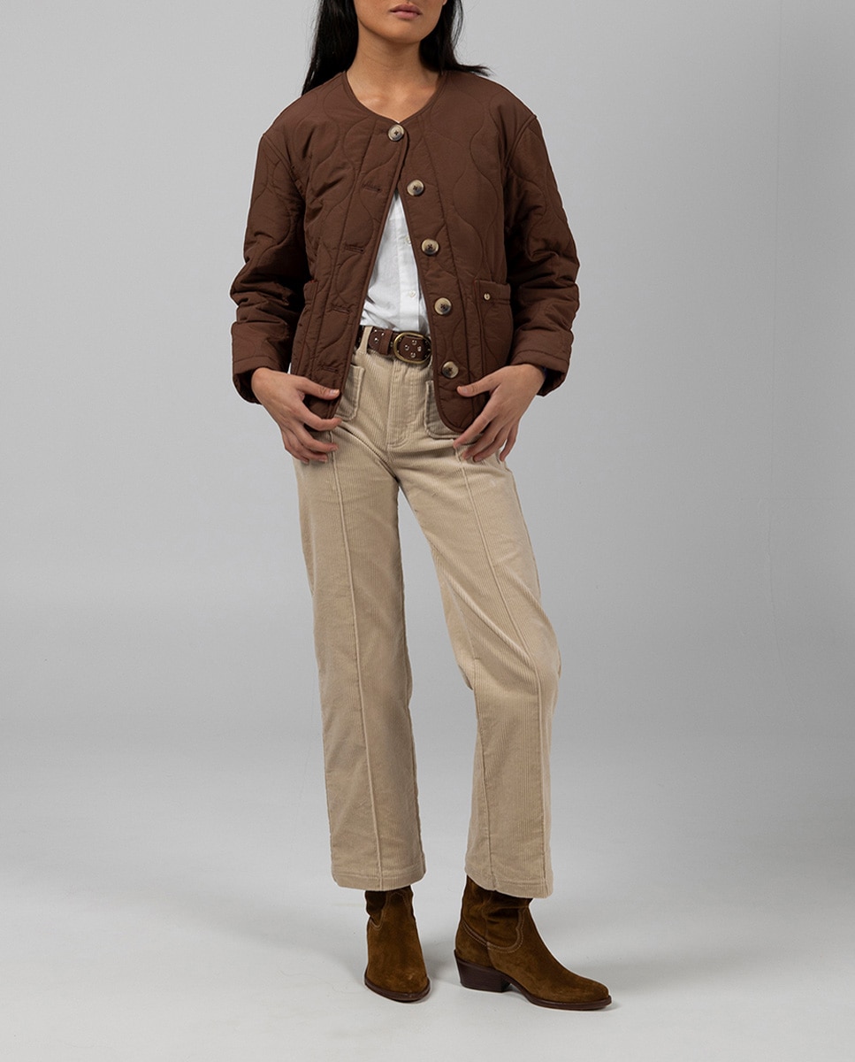 Imagen 0 de Pantalo?n teen pana culotte crema