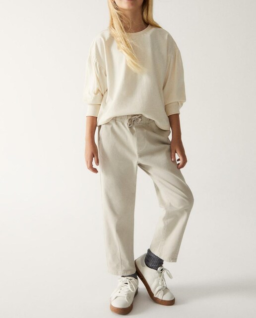 Imagen 0 de Pantalones niña con bolsillos y cintura elástica