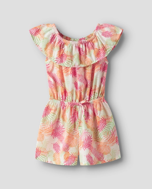 Imagen 0 de Mono de niña con cintura y cuello elástico