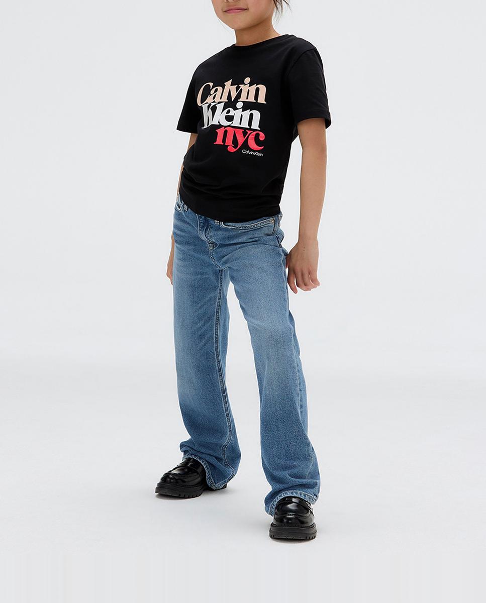 Imagen 0 de Pantalón vaquero de niña de fit wide leg