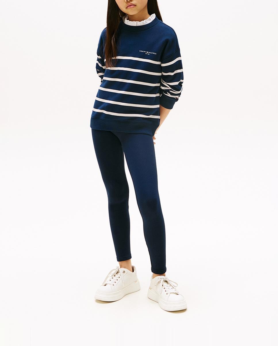 Imagen 0 de Leggins de niña con elástico y logo en la cintura