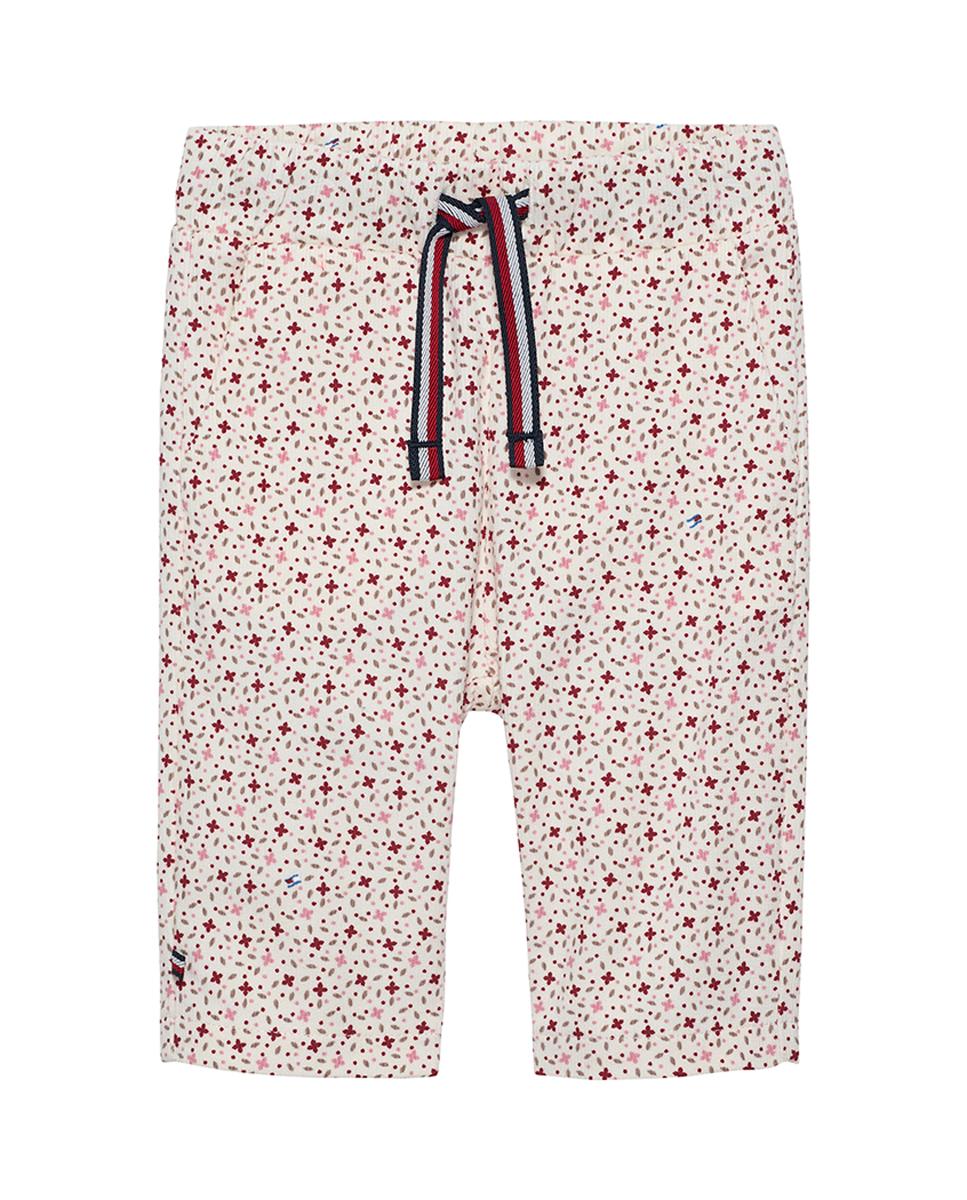 Imagen 0 de Pantalón de bebé niña de micropana y estampado floral