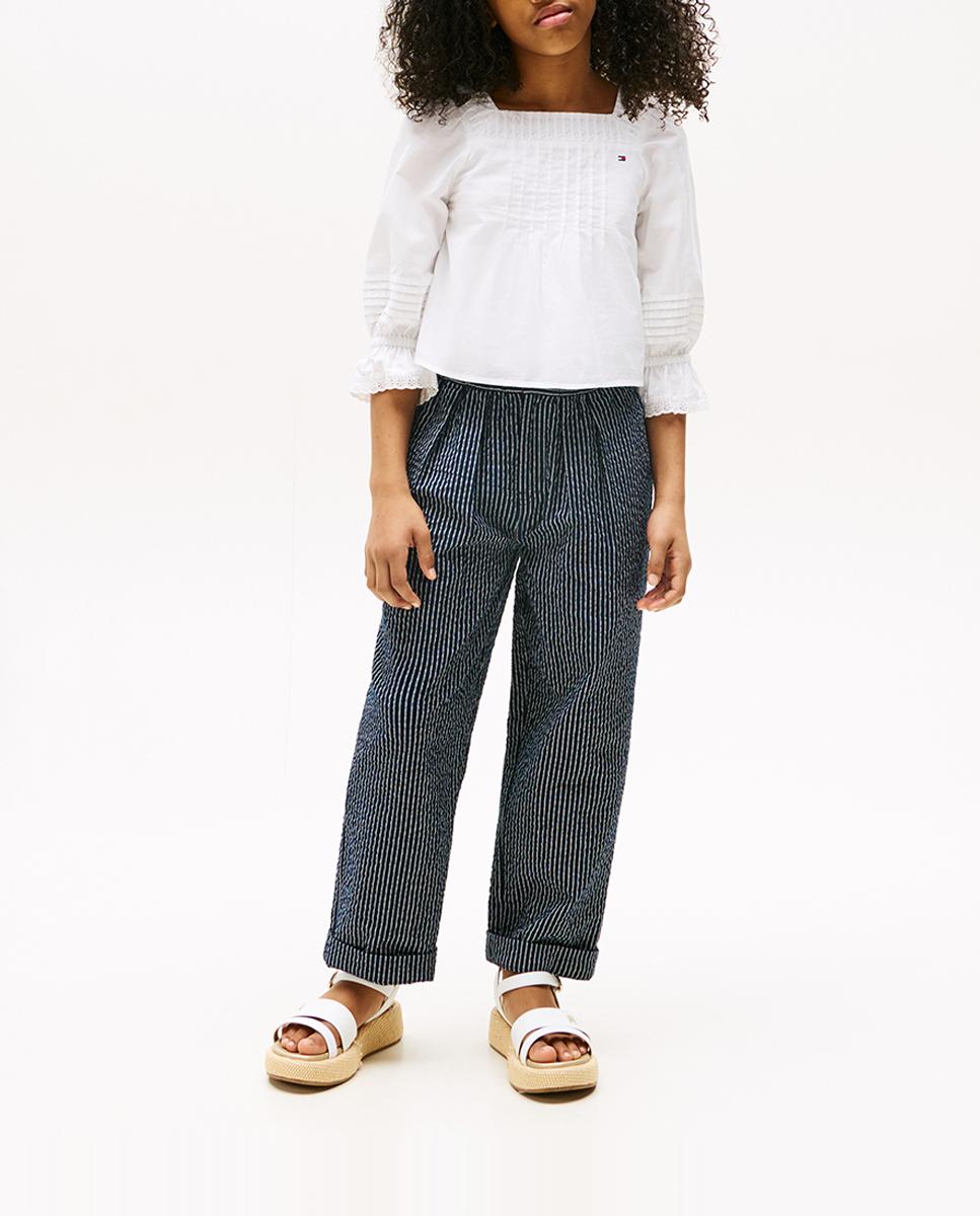 Imagen 0 de Pantalón de niña largo recto tejido estructura