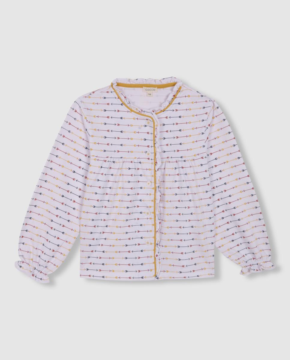 Imagen 0 de Pijama Estampado Con Vivo A Contraste