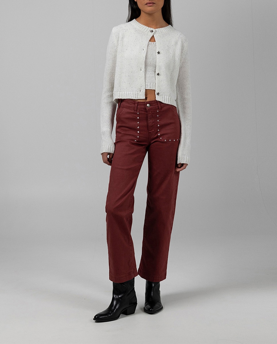 Imagen 0 de Chaqueta punto teen botones estrellas lurex