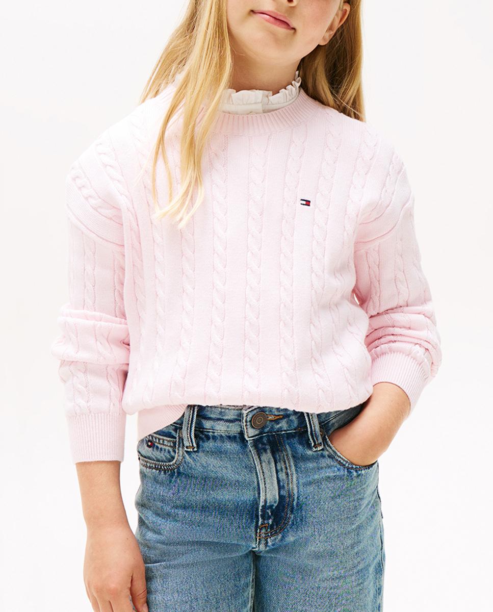 Imagen 0 de Jersey de niña de ochos y cuello redondo